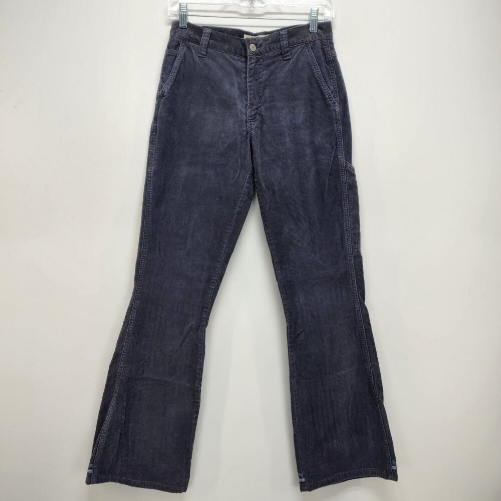 American Eagle Outfitters Corduroy Jeans Size 0 Women’s Gray Flared High Rise